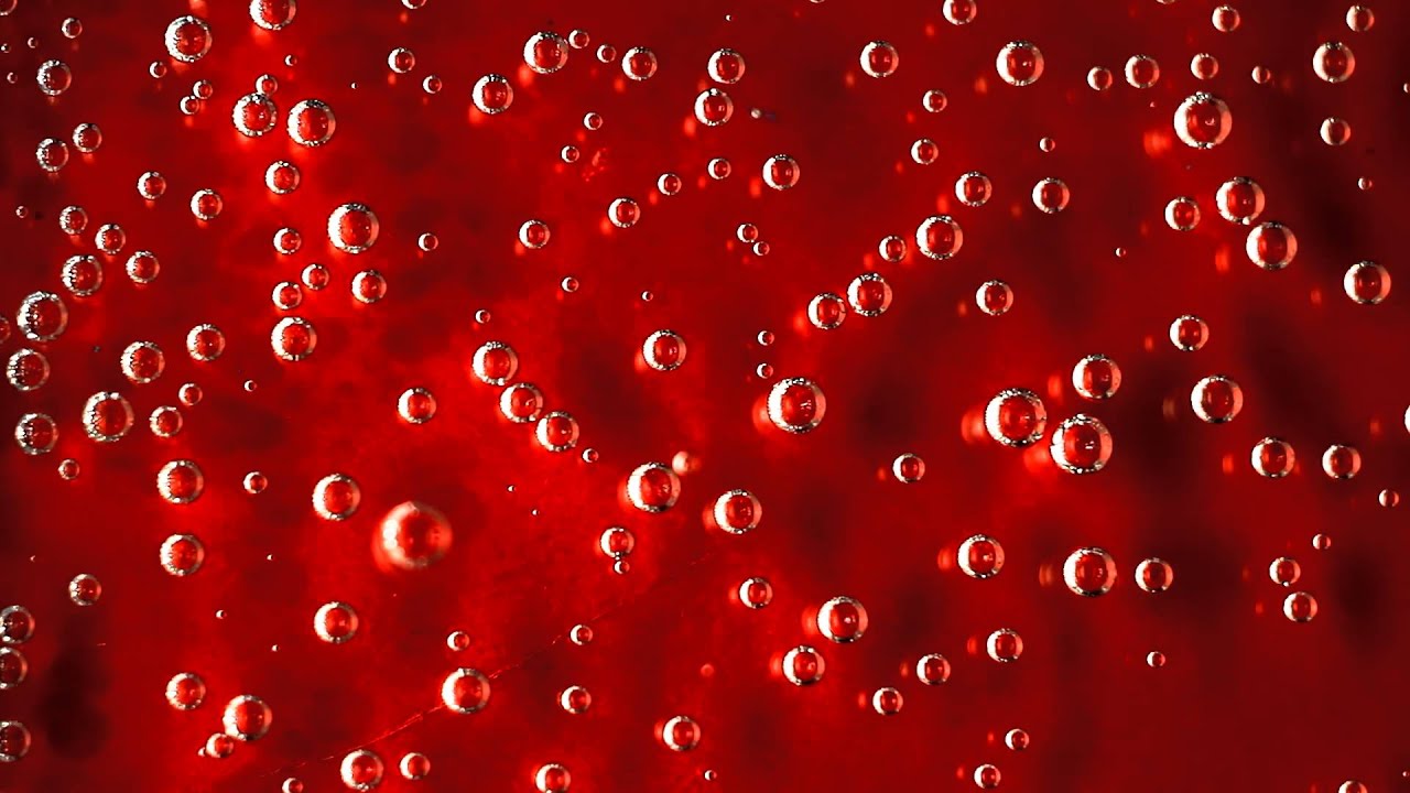 Air bubbles In Water Red Background Water bubbles - Free HD stock footage
