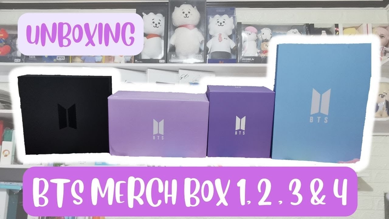 UNBOXING: BTS MERCH BOX 1, 2, 3, 4