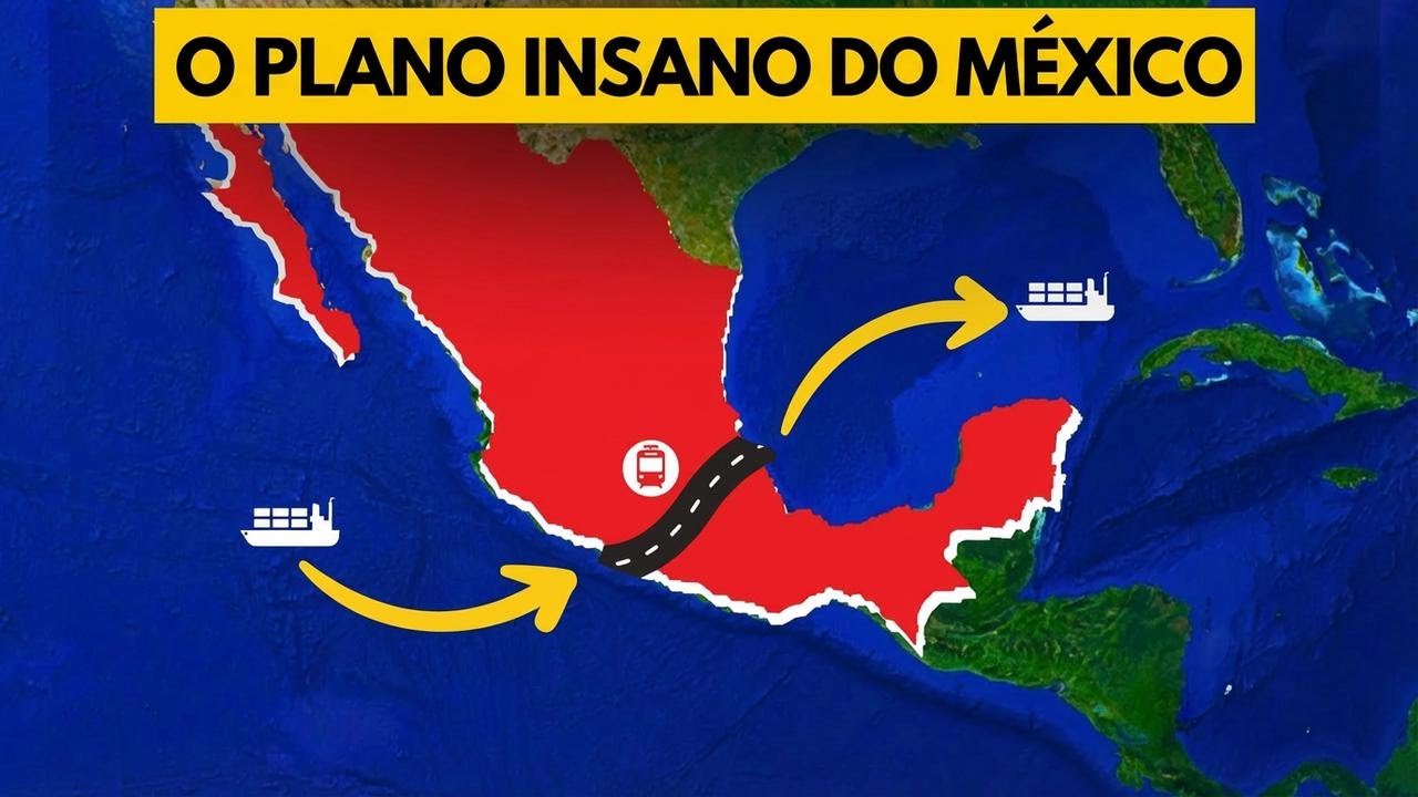 México está construindo um corredor de 5 bilhões de dólares para superar o Canal do Panamá