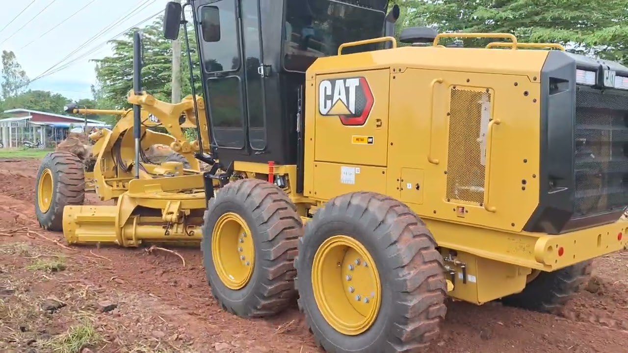 รีวิวรถเกรดใหม่ถอดด้ามลงเมืองโคราช CAT 140GC สดๆร้อนๆ motor grader