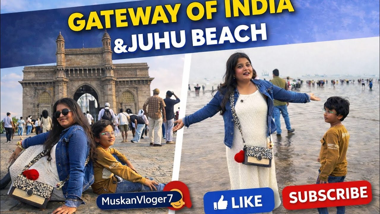 Mumbai Trip Vlog | Gateway of India se Juhu Beach tak 🏖️