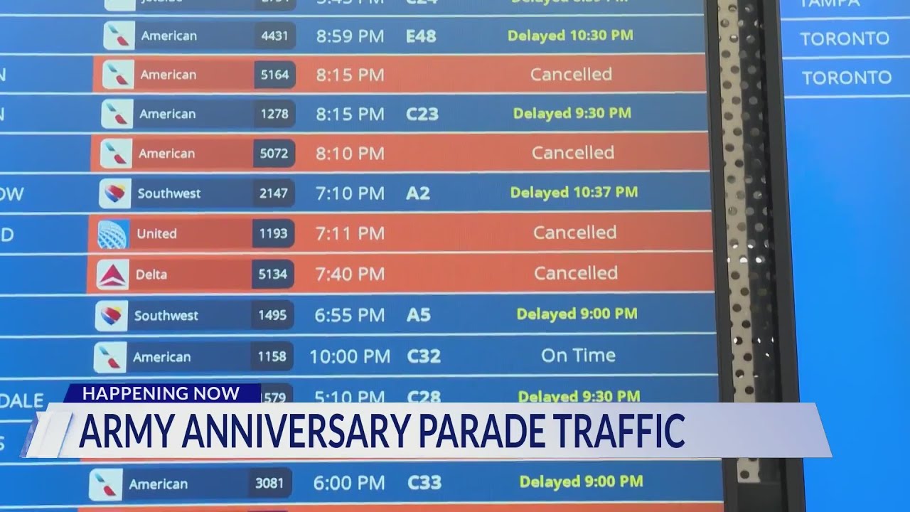 Military Parade Causes Delays for Drivers and Air Travelers in the DC Area