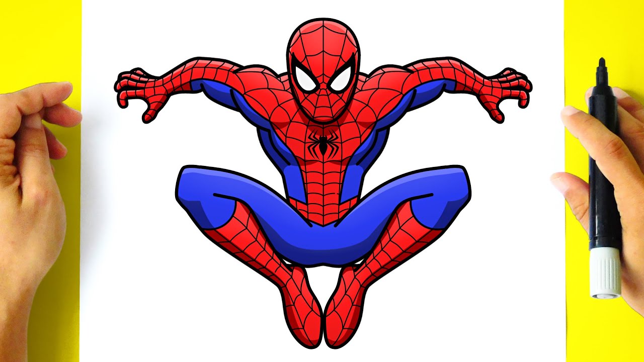 How to DRAW SPIDER-MAN Classic Suit - Original Version