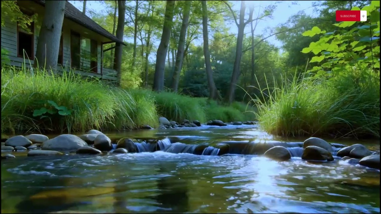 Deep Relaxation Music – Soft Piano & River Sounds | 3 Hours