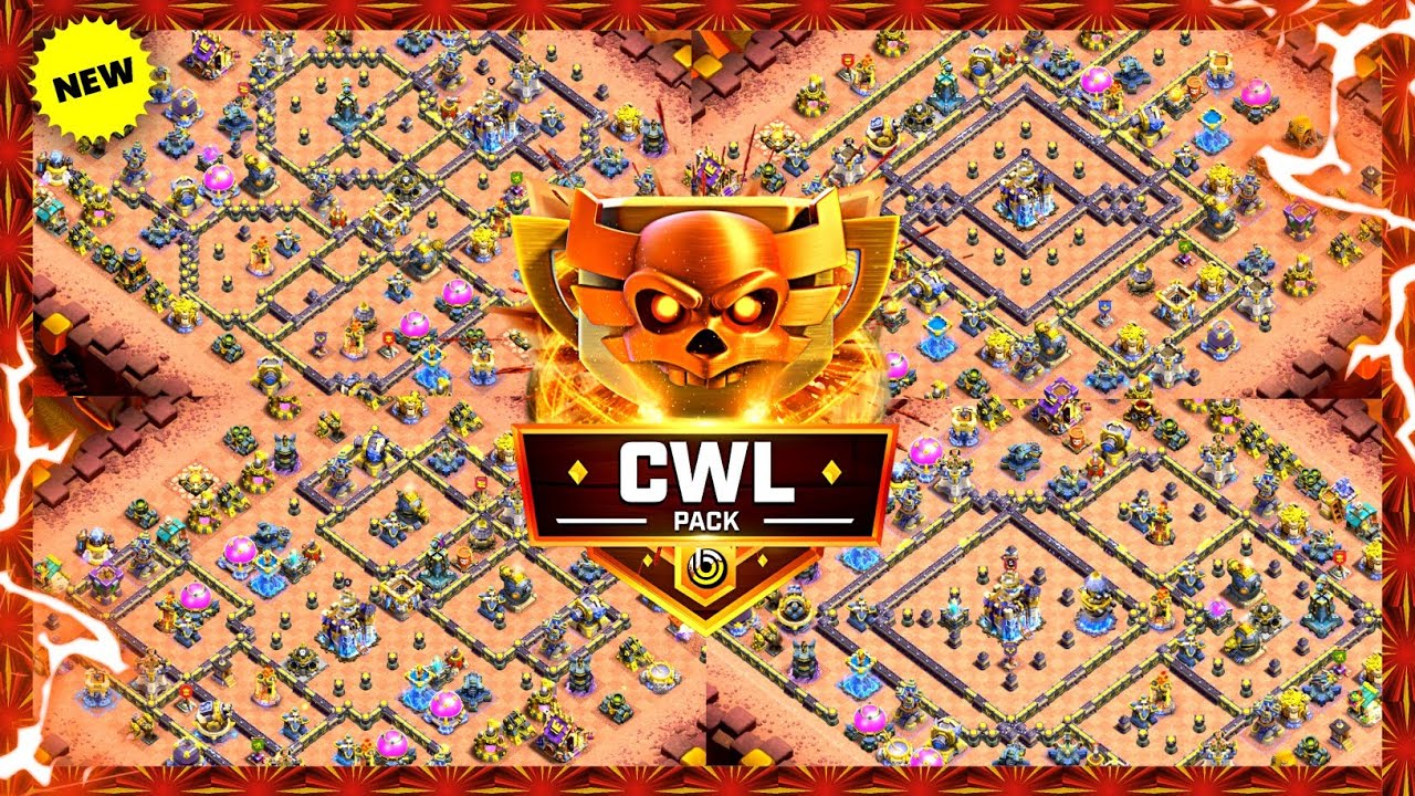 *NEW TH18 CWL* + LEGEND BASE LINKS | BEST ANTI 2 STAR DEFENCE BASES IN CLASH OF CLANS 