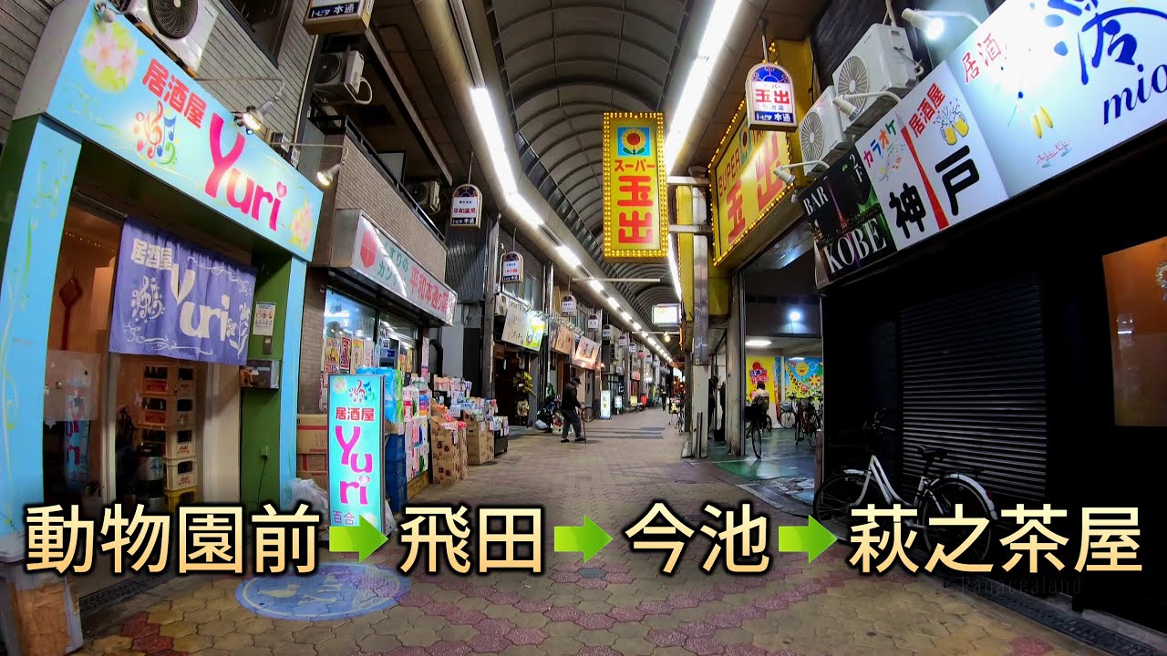 大阪の街を歩く(114) 飛田本通～今池本通～萩ノ茶屋駅 Walking Osaka 114 - Dobutsuen-mae Tobita Imaike Haginojaya