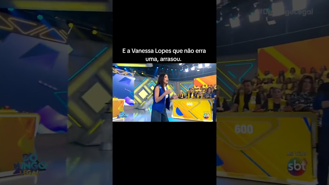 Vanessa Lopes arrasando no domingo legal.