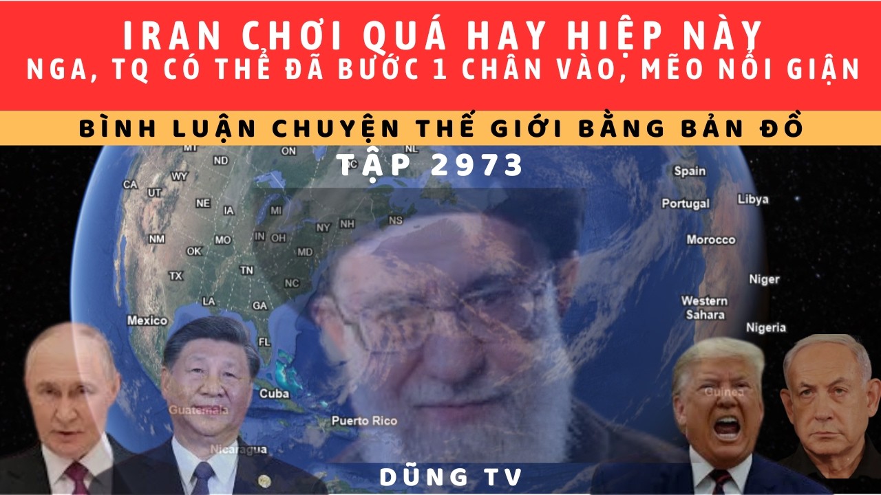 Tập 2973. Iran chơi rắn, biến ưu thế CC không lực HK thành bãi tập bắn.Houthi rình rập tàu SB số1 TG
