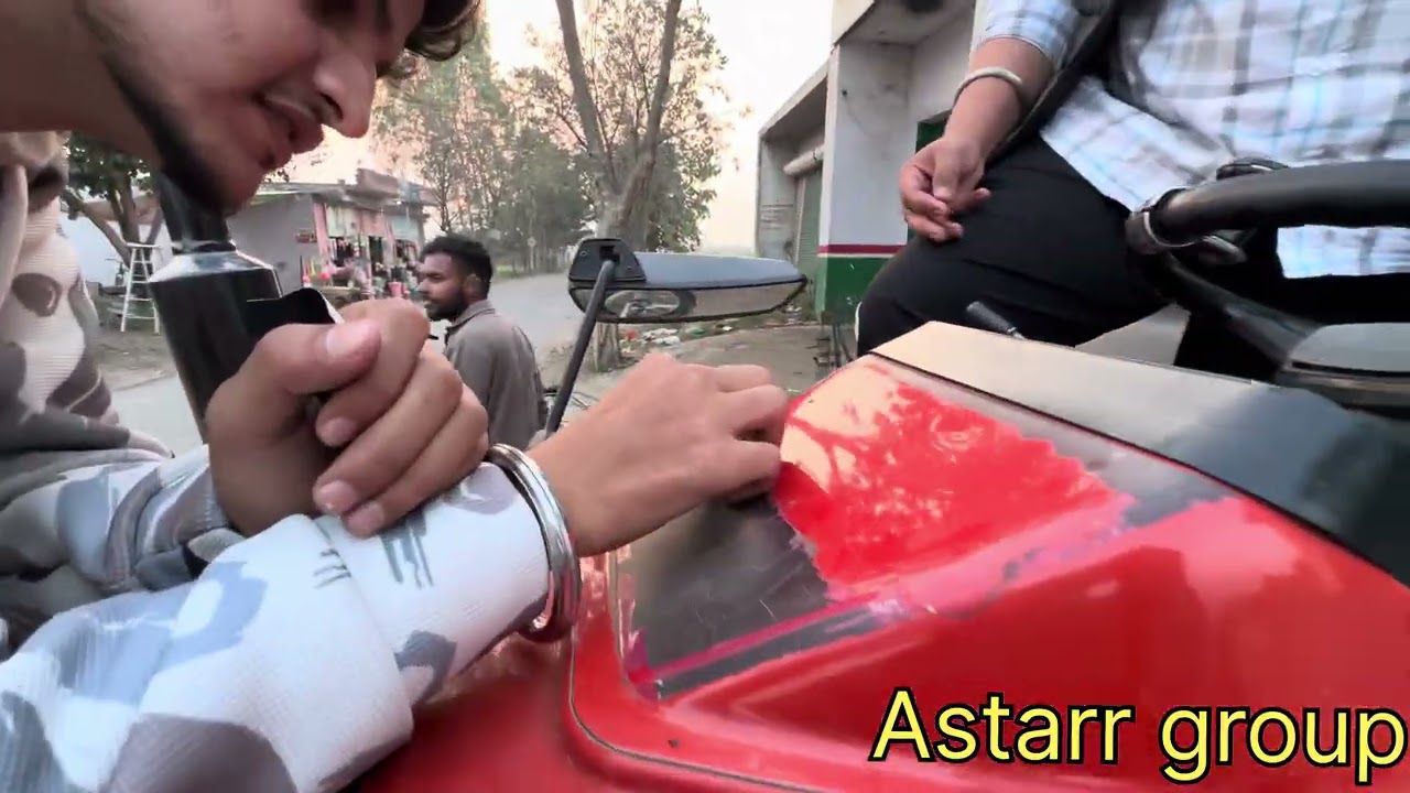 Ajj kiti peti di designing di cutting / tractor de mudguard krvaye matt tape / tyari sang di 🚩