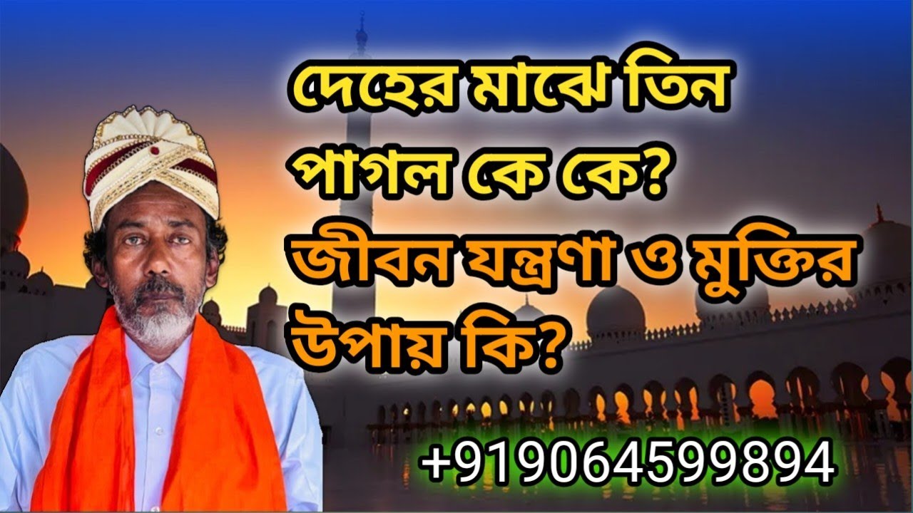 দেহের মাঝে তিন পাগল কে কে? জীবন যন্ত্রণা ও মুক্তির উপায় কি? | Sufism |Albat Chishty