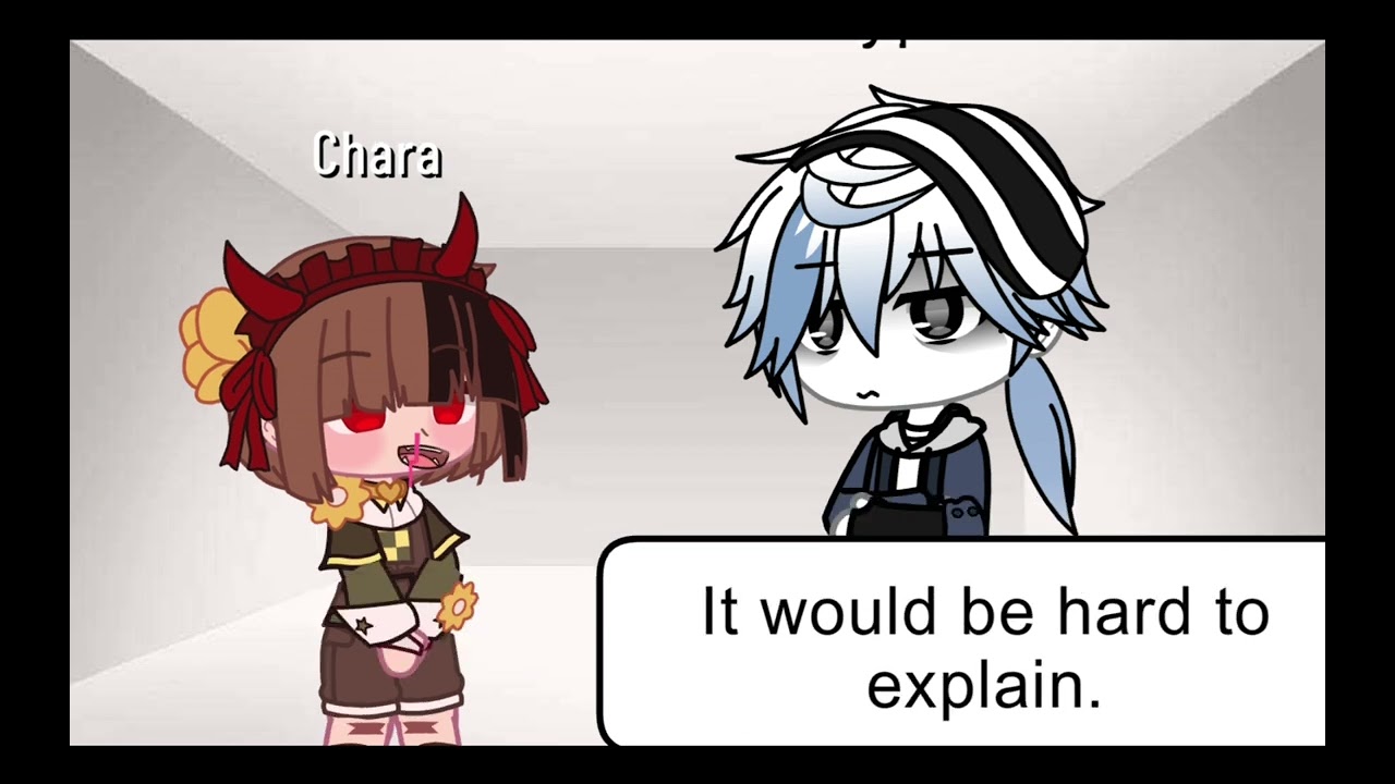 (my) Chara meets fanon Sans || Undertale || Gacha Club