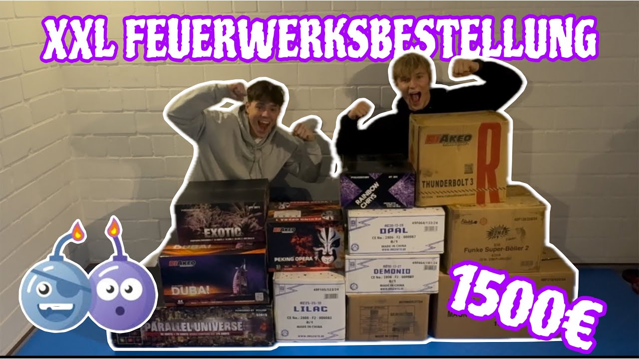 XXL 1500€ Knallköppe Unboxing🤯🔥Unsere größte Bestellung jemals!💸|Die Schallerzeuger