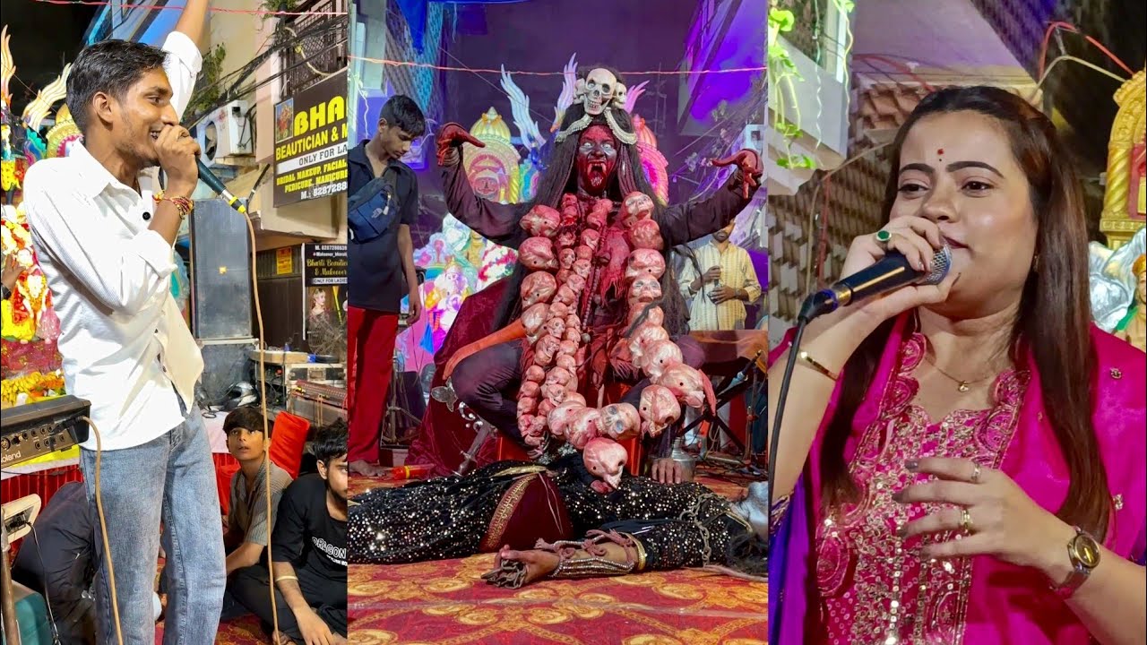 Part-2 famous @chiragkalratari6163ki kali Mataji ki jhanki 🤩 | Ganeshchaturthi celebration#kali#vlog