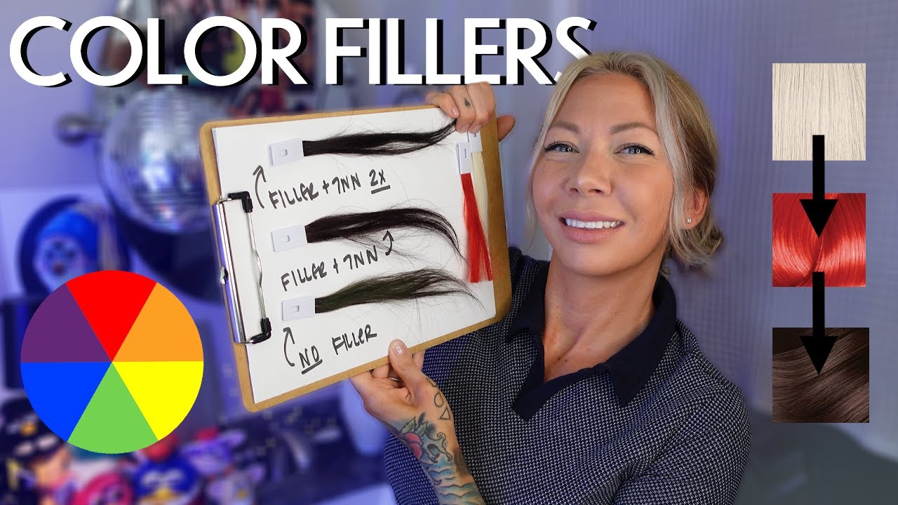 hair color fillers explained- going darker to avoid green hair
