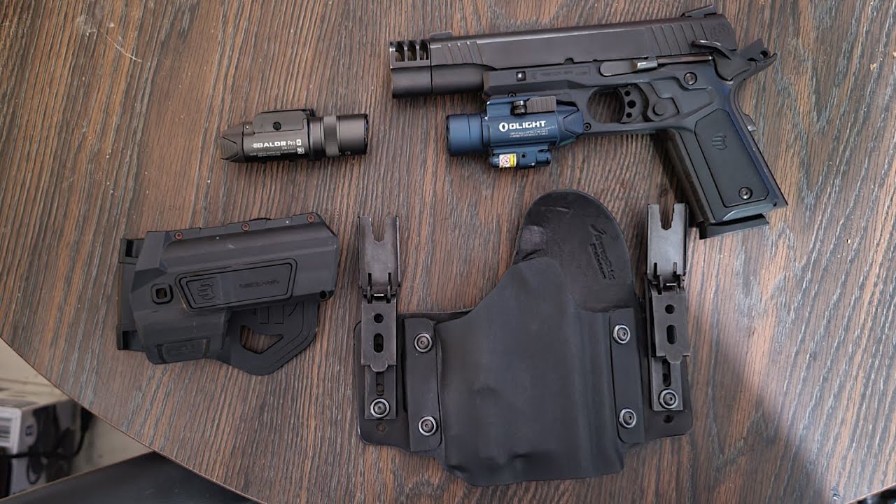 1911 IWB/OWB holster for RECOVER TACTICAL CC3P W/ LASER LIGHT COMBO