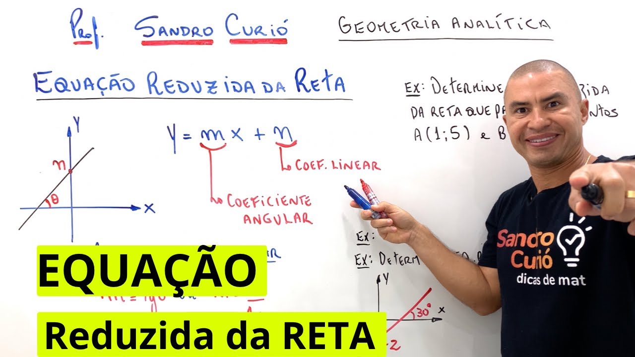 EQUA&Ccedil;&Atilde;O REDUZIDA DA RETA | R&Aacute;PIDO e F&Aacute;CIL