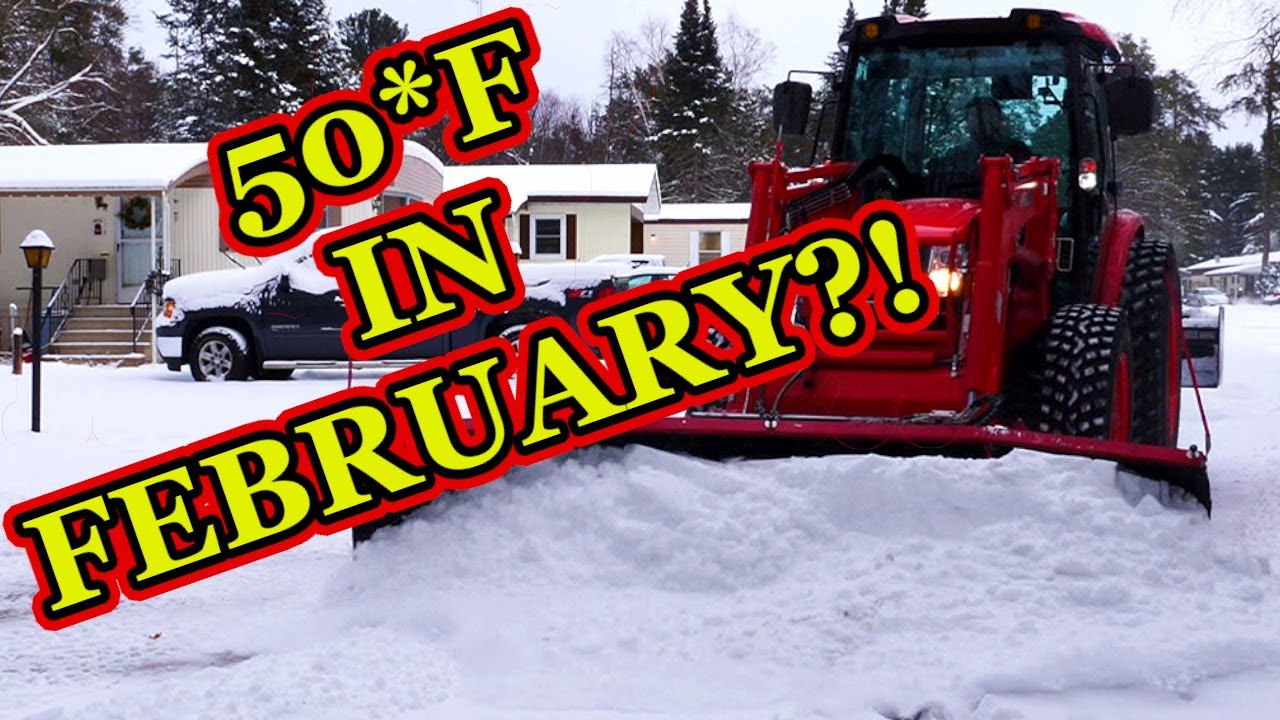 We're DESTROYING SNOWBANKS Because Of A February Heatwave In Our Kioti RX7320