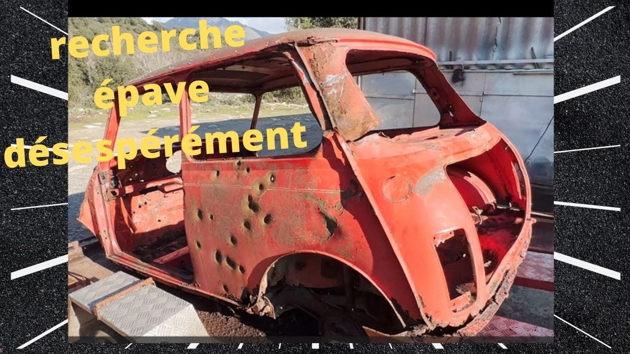 Quand la pire des épaves se transforme en future voiture de rallye le rêve fou prend forme doucement