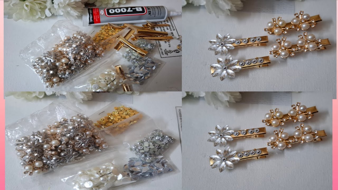 Easy hair clip making #viralvideo #hairclips 