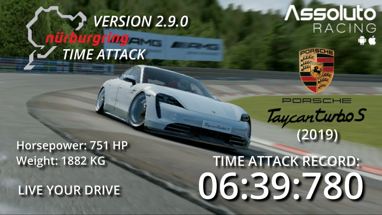 Assoluto Racing 2.9.0 | Nürburgring Time Attack [6:39:780] Porsche Taycan Turbo S '19 (Gameplay)