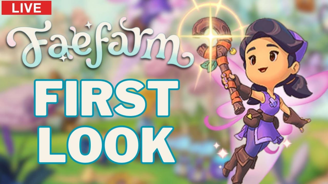 🔴FIRST LOOK AT Fae Farm // FIRST IMPRESSIONS ON THE NEW COZY FARM SIM  // (AD / GIFTED)