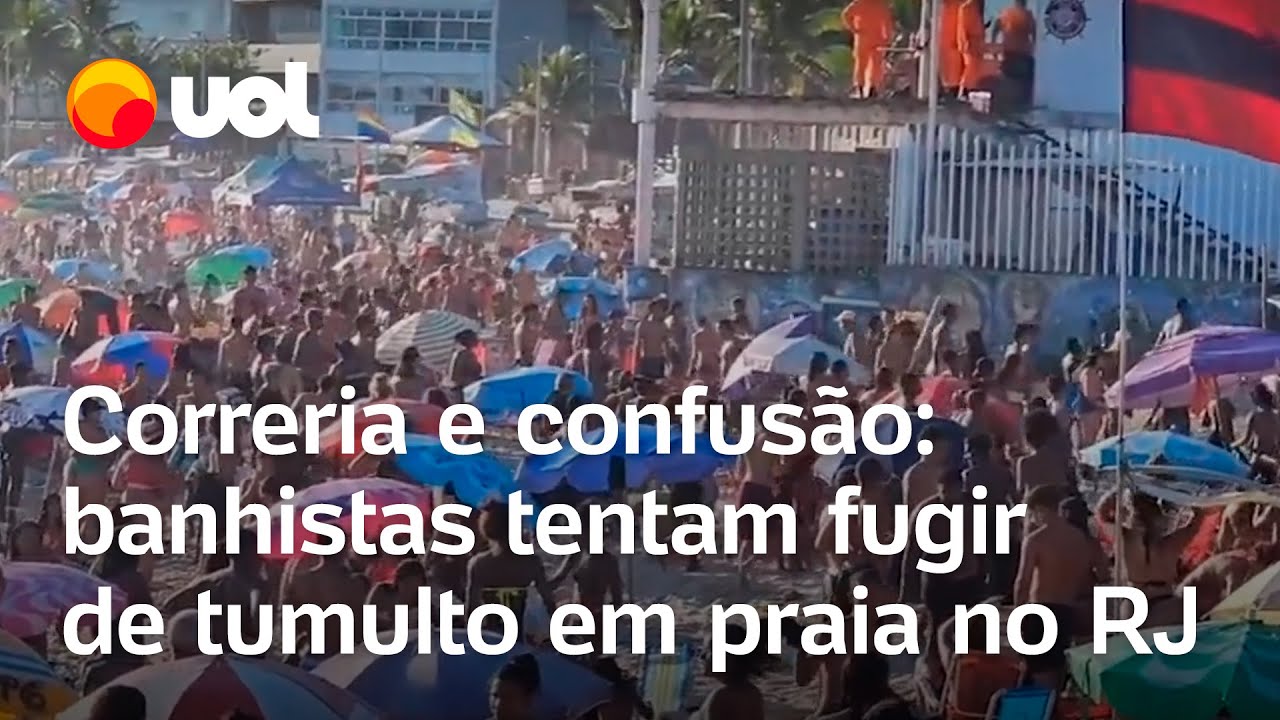 Arrastão gigante faz banhistas correrem na praia do Arpoador, no Rio de Janeiro; veja vídeos