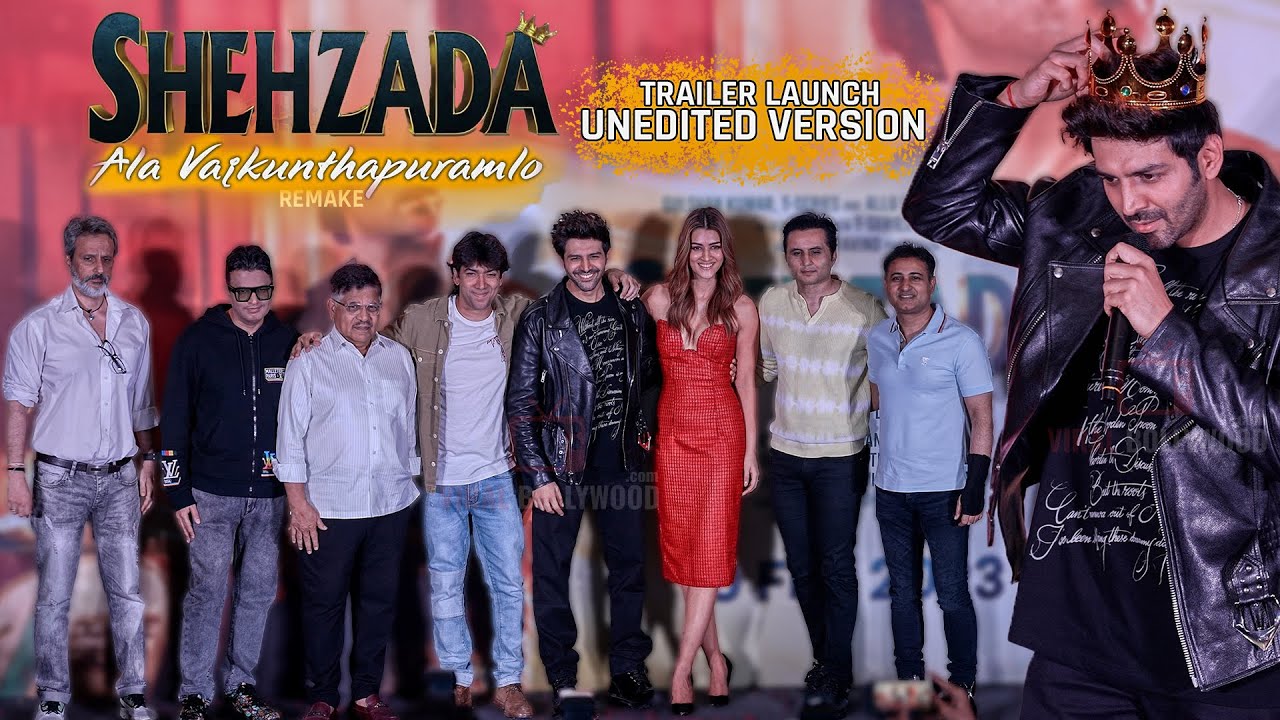 Shehzada | Trailer Launch | COMPLETE VIDEO | Kartik Aaryan, Kriti Sanon | Ala Vaikunthapurramuloo
