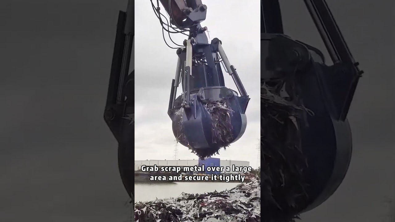Ingenious Magnetic Grapple: The Ultimate Solution for Scrap Metal Handling!