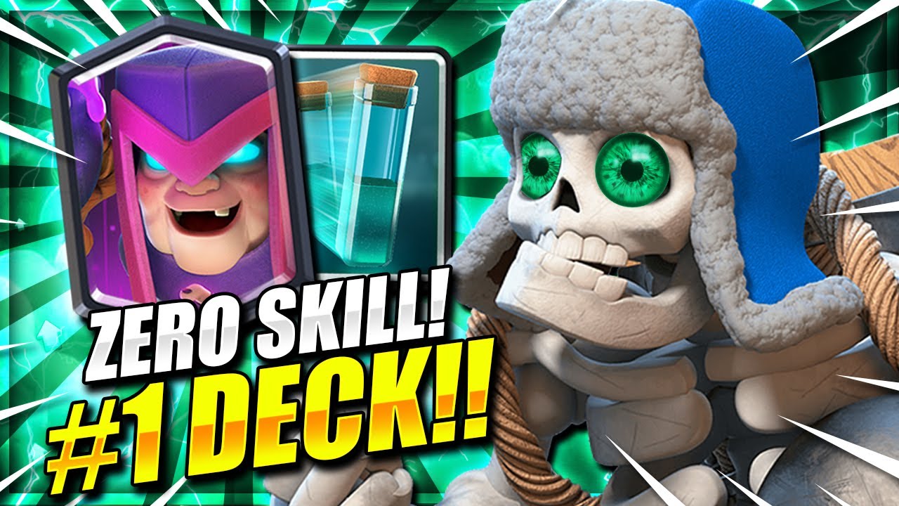 THIS DECK IS LIKE CHEATING!! ZERO SKILL MOTHER WITCH DECK!! Clash Royale Mother Witch Deck