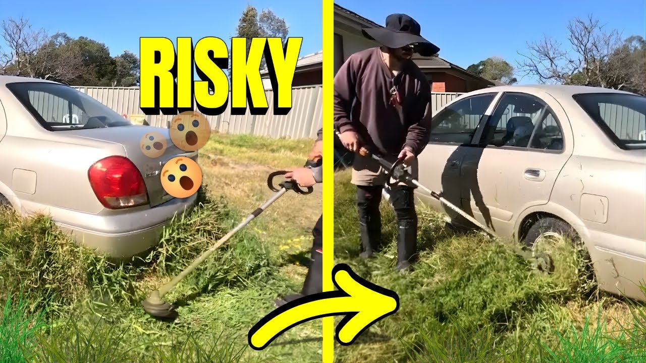 Trimming So Close to an Abandoned Car… Nerve-Wracking! | Redback Restoration Pt.2