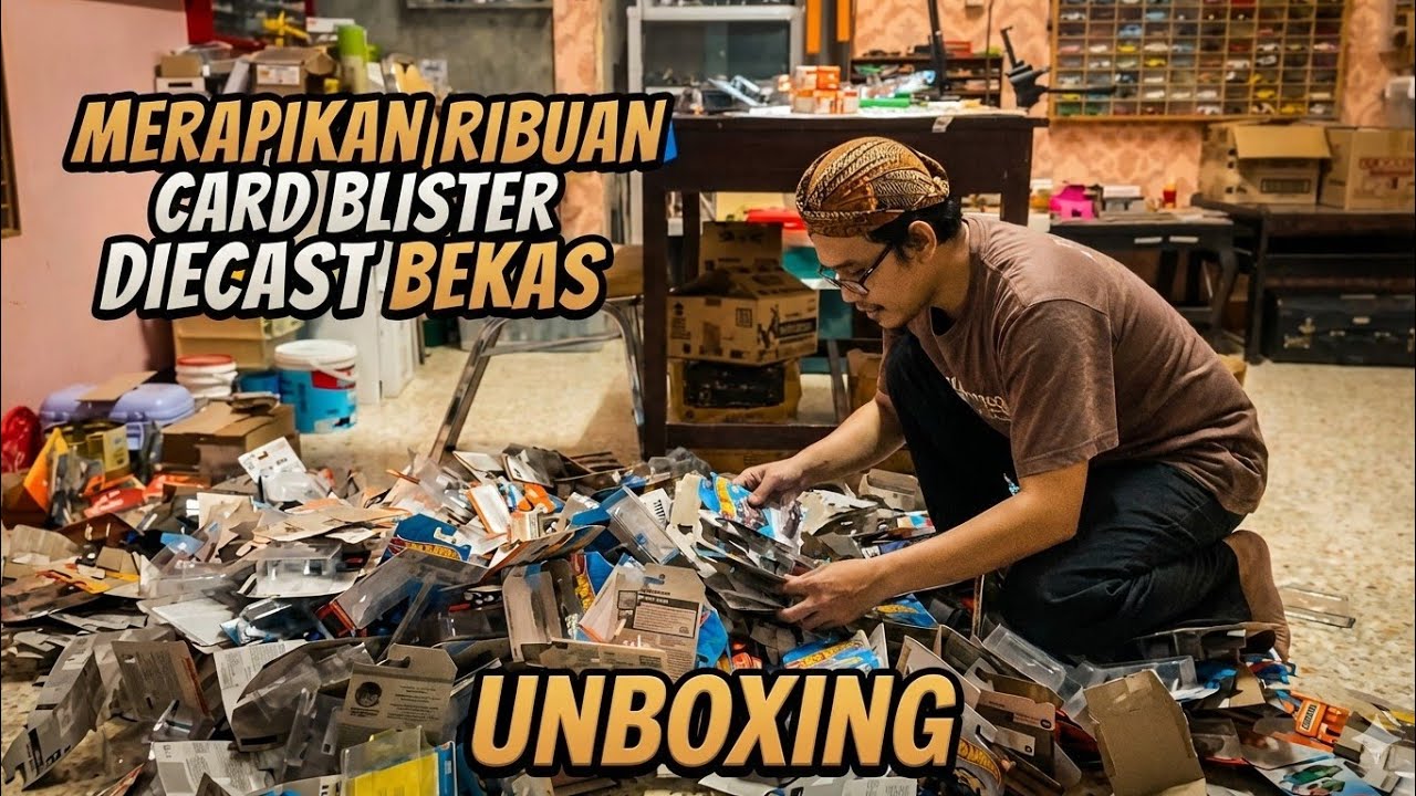 MERAPIKAN RIBUAN CARD BLISTER DIECAST BEKAS UNBOXING