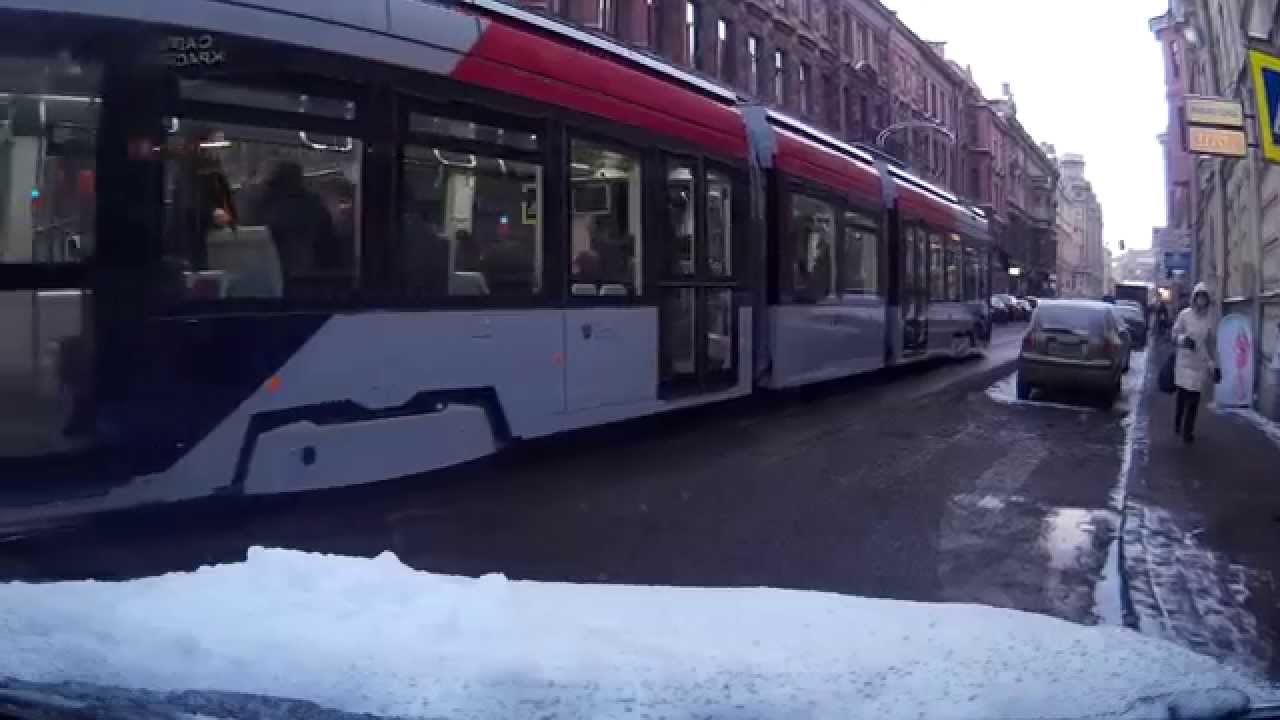 Новый трамвай Alstom (Франция) в СПБ. Красив же зараза!