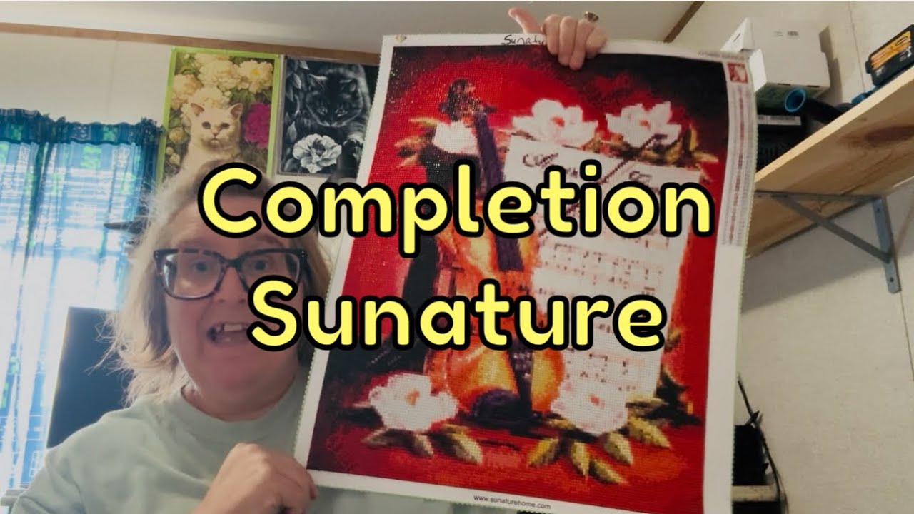 Завершение алмазной живописи от Sunature