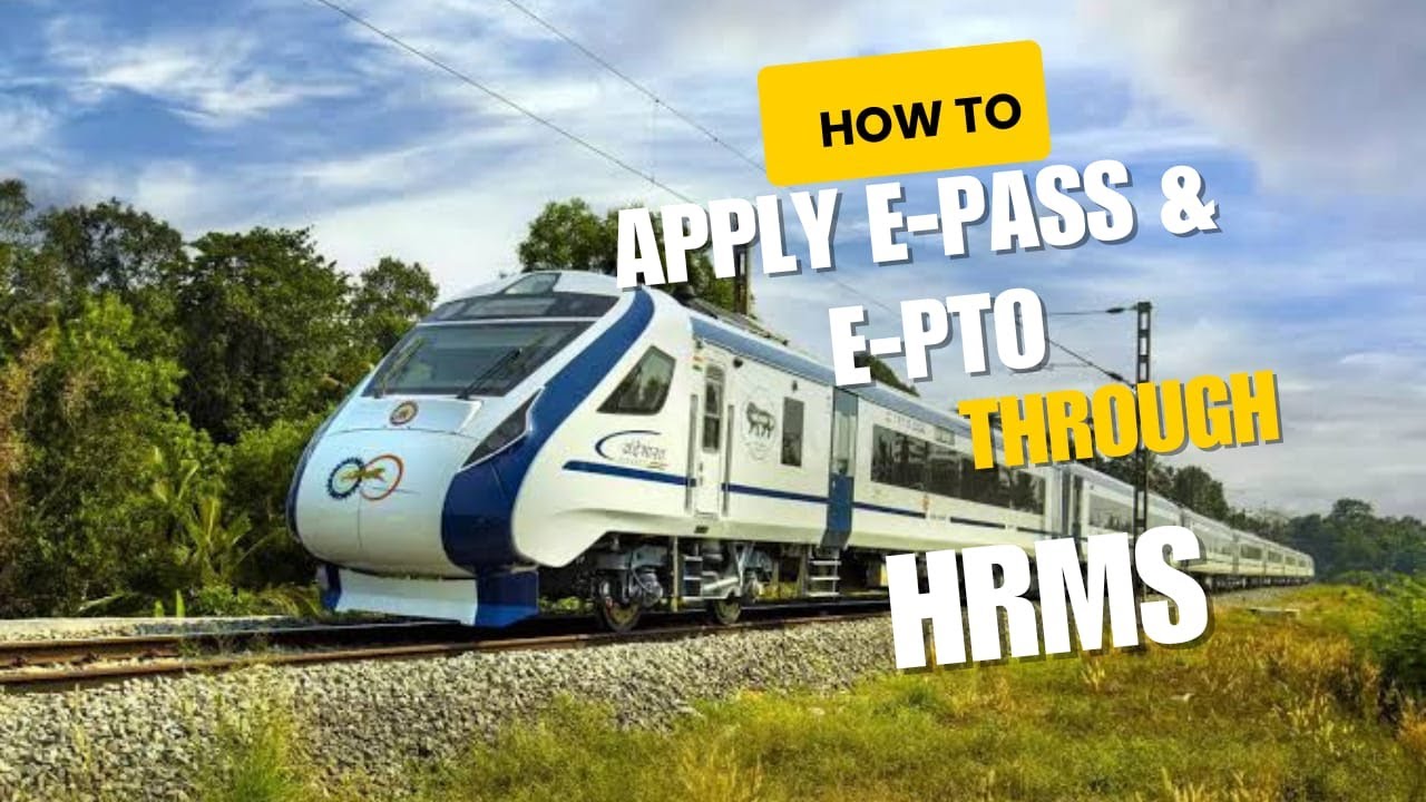 How To Apply e Pass & e Pto from hrms | #hrms #hrm9 #railwayempire2 #indianrailways