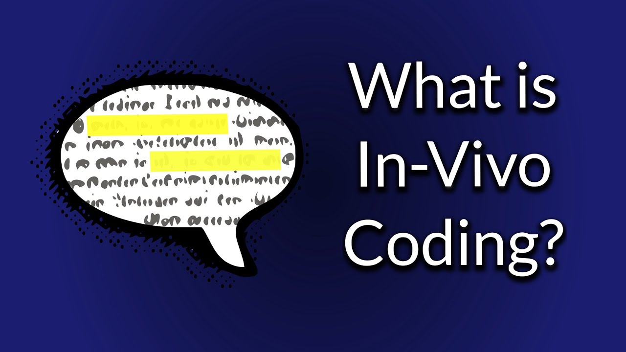 What is In-Vivo coding in qualitative analysis?
