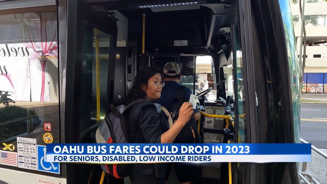 Oahu bus fares could drop for some riders in 2023