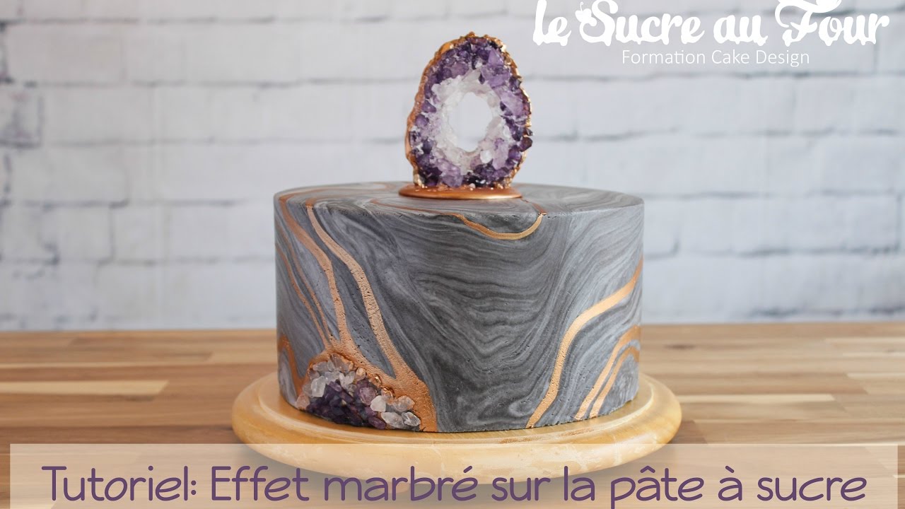 Tutoriel: Effet marbré sur la pâte à sucre