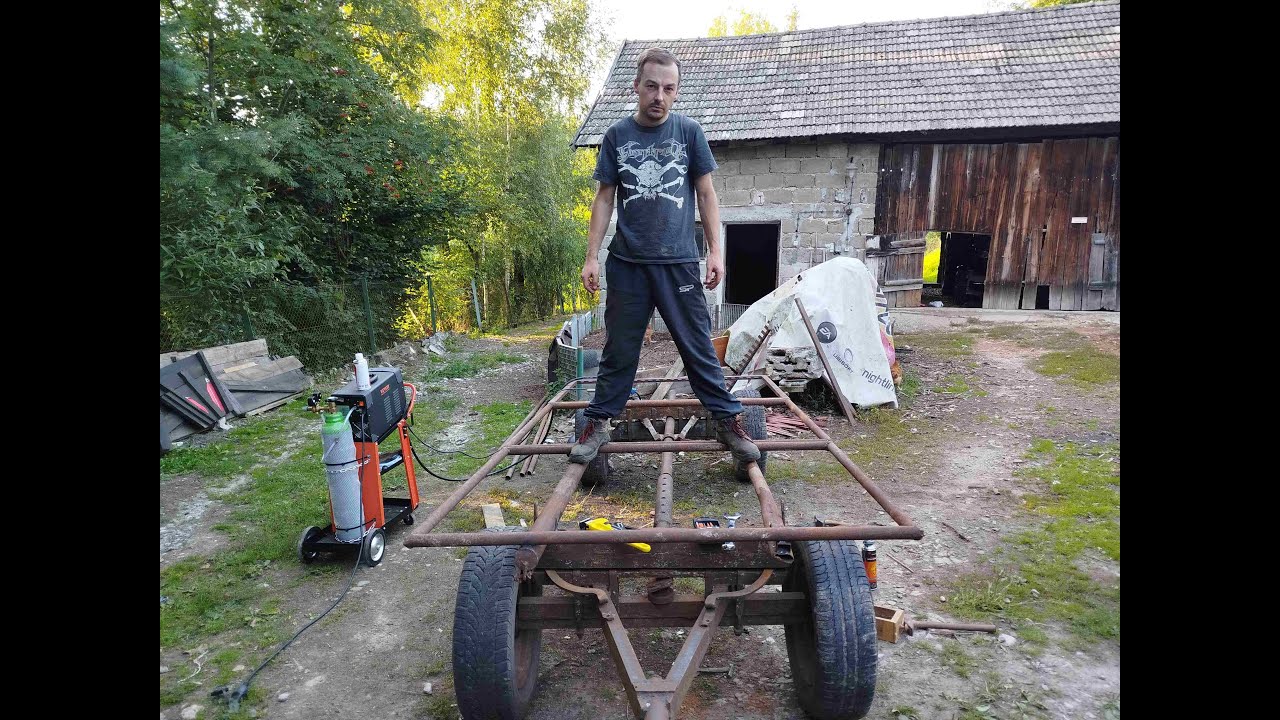 Przyczepa z Wozu Konnego Podstawa Prawie Gotowa Jest Dobrze