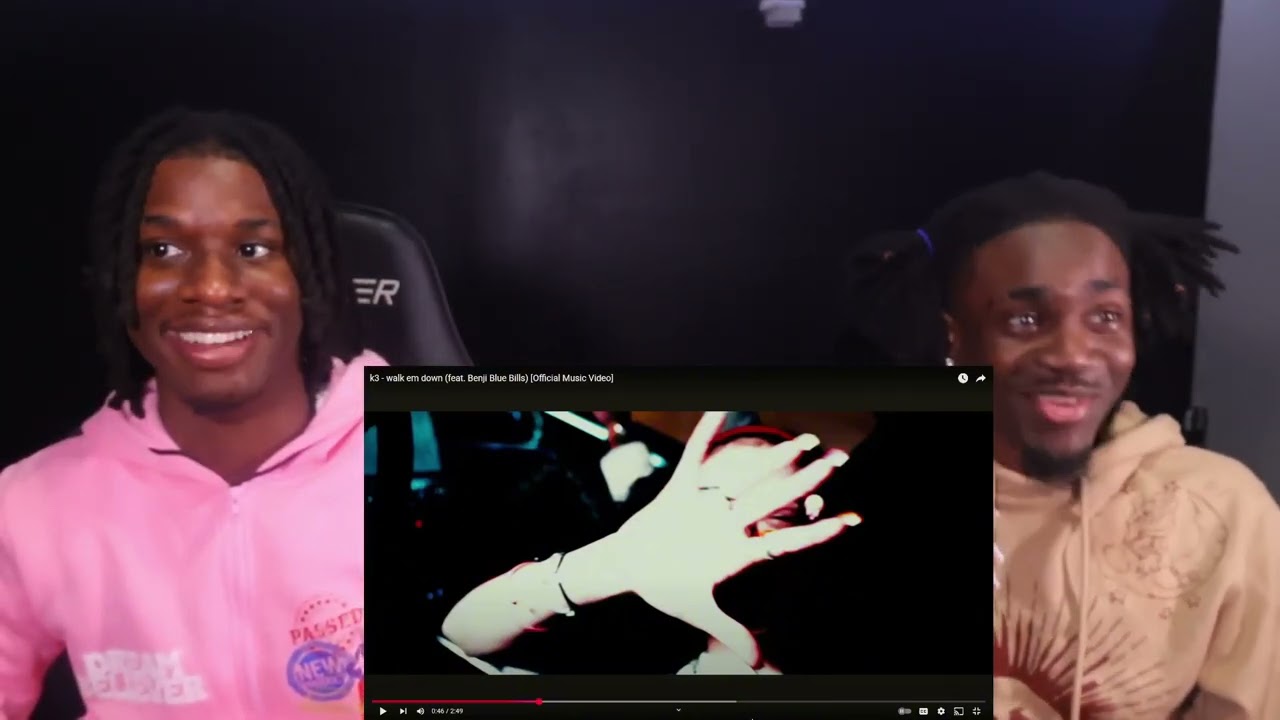 SHE IS DANGEROUS!!! K3-WALK EM DOWN FT BENJI BLUE BILLS REACTION