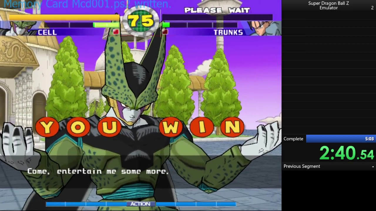 Super Dragon Ball Z Speedrun | Cell (WR) 4:41