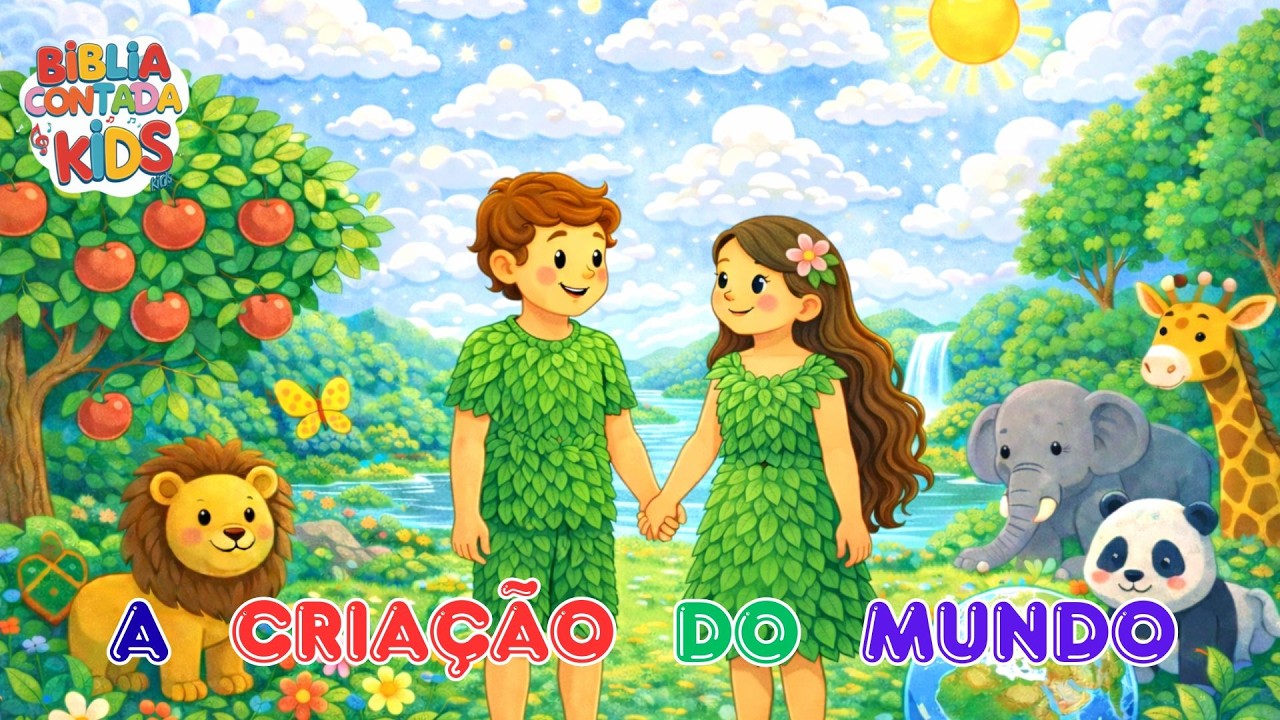 A criação do mundo 🌍 - Bíblia Contada Kids | Música Cristã Infantil