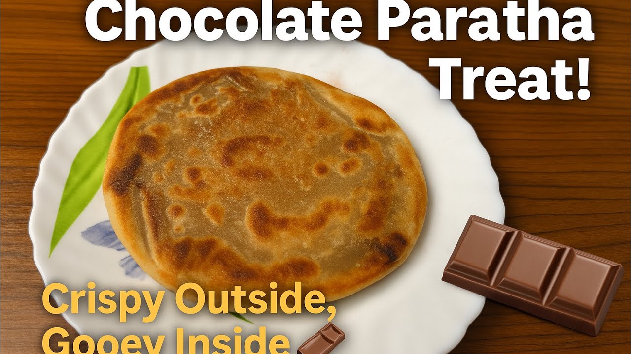 Chocolate Paratha Recipe | Sweet & Crispy Stuffed Delight 🍫 | Quick Dessert or Breakfast Idea!