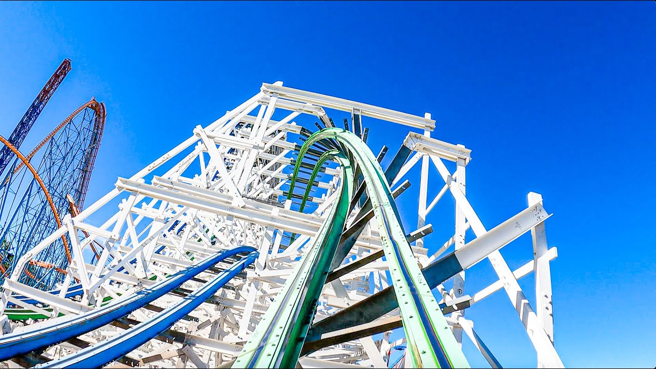 Twisted Colossus Six Flags Magic Mountain - Frontseat POV 4K60FPS