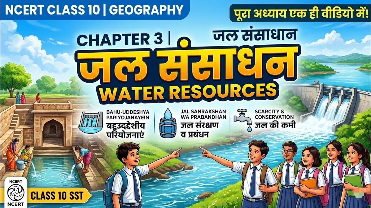 NCERT GEOGRAPHY CLASS :-10 CHAPTER 3 जल संसाधन for BPSC TRE, BSSC, BPSC,  #ncert #viral