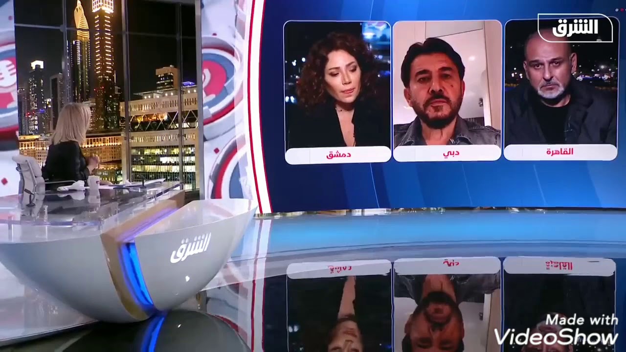 بكاء وانهيارالمذيعه وعابد فهد وجمال سليمان وسلاف معماروسليم صبري على الهواء مباشره على رحيل حاتم علي