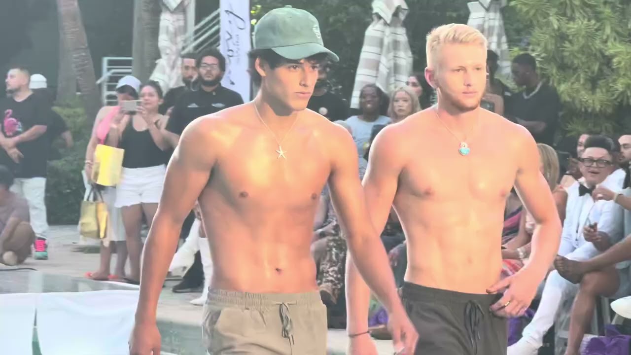 Miami Swim Week 2025 FFGAINS Runway Show Miami Beach Men&rsquo;s swimwear on Miami Beach