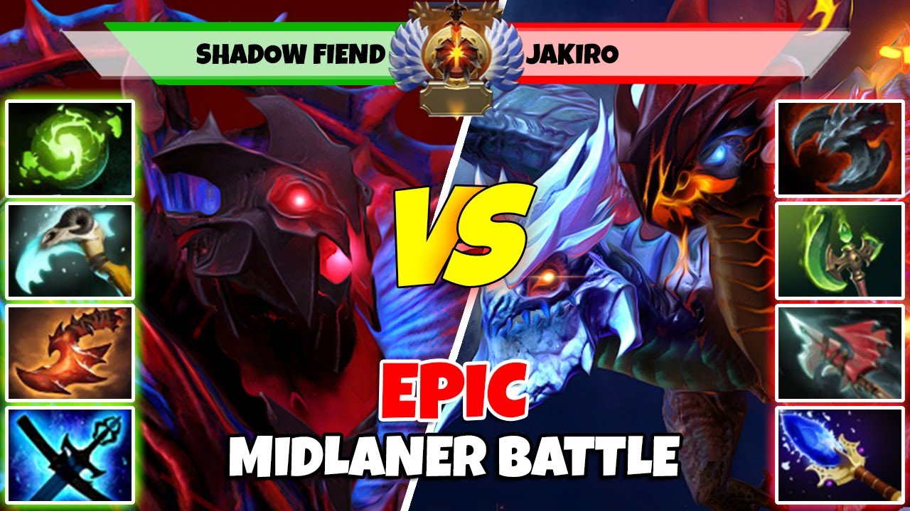 SHADOW FIEND (Mid) против JAKIRO (Mid) — Эпическая битва игроков Dota 2 уровня Immortal — Z Dota 2