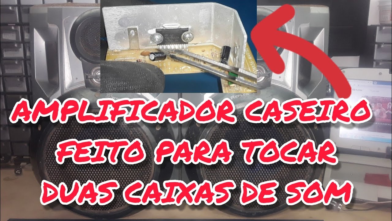 amplificador caseiro com tda 7266sa