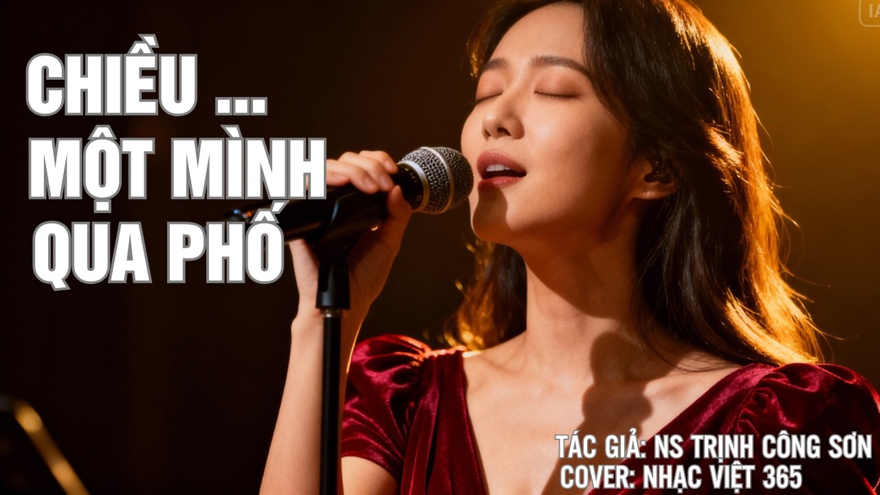 CHIỀU MỘT MÌNH QUA PHỐ | TÁC GIẢ: NS TRỊNH CÔNG SƠN | Covered by Nhạc Việt 365