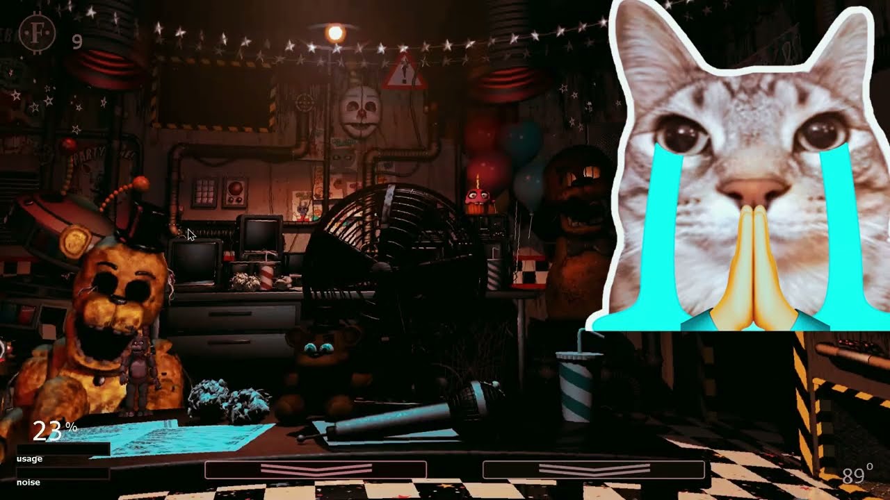 Ночь с аниматрониками 1го фнафа